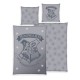 Housse de Couette Grise Harry Potter 135 x 200 cm / 80 x 80 cm