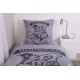 Funda nórdica gris Harry Potter con escudo de Hogwarts