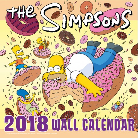 Calendario pared 2018 Los Simpson