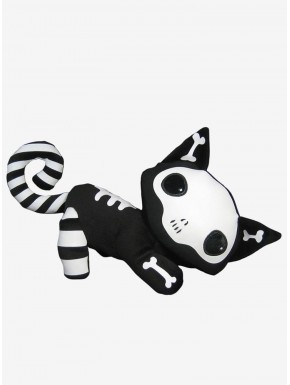 Peluche de Emily the Strange Nee Chee de 20 cm en blanco y negro