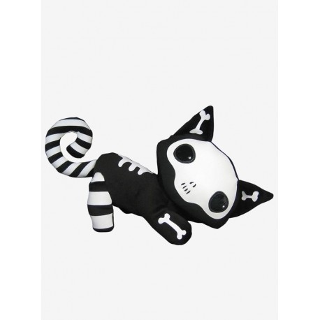 Peluche de Emily the Strange Nee Chee de 20 cm en blanco y negro