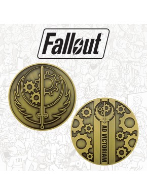 Fallout Brotherhood of Steel metal medallion