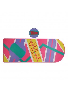 Back to the Future desk mat and coaster with Hoverboard design