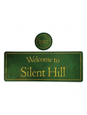 Silent Hill desk pad and official green coaster