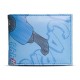 Portefeuille bifold bleu avec design de Lucario