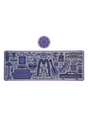 Friends Desk Pad & Coaster, purple design, FaNaTtik