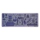 Vade e Porta-copos Friends, design roxo, FaNaTtik