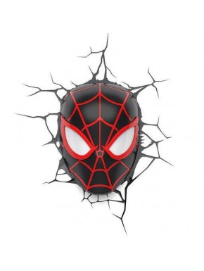 Lámpara 3D de Spider-Man Miles Morales con luces LED