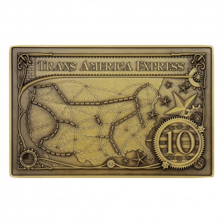 Lingote metálico Trans America Express de Ticket to Ride