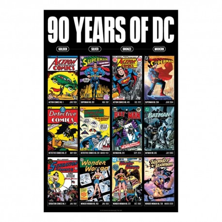 Litografia DC Comics 90 Anos Edição Limitada