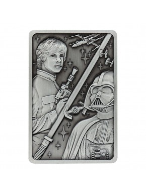 Star Wars metal ingot with Luke and Vader limited edition