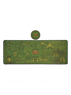 The Lord of the Rings desk pad and coaster in green