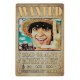 Lingote One Piece Luffy Wanted Edição Limitada com suporte