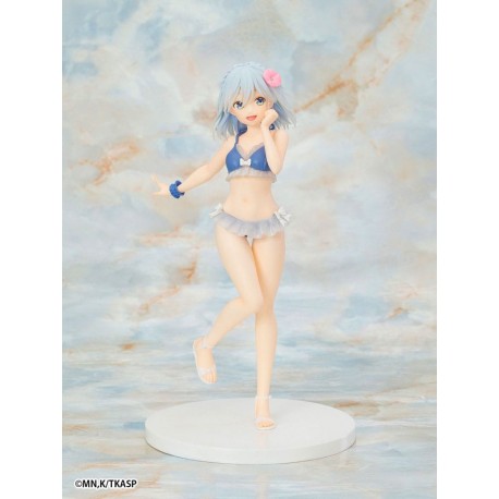 Statue d'Asahi Amagami en bikini bleu