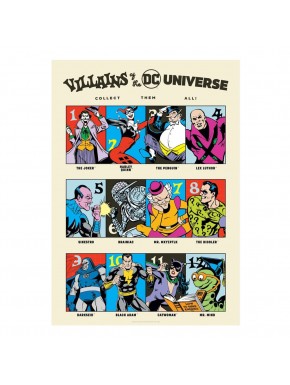 DC Comics 90th Anniversary Villains limited edition lithograph