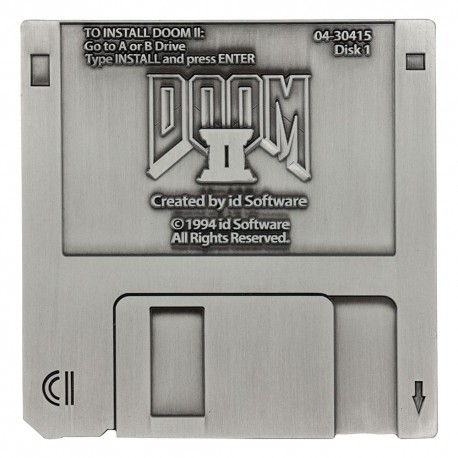 Réplica metal Doom 2 Disco Flexível edição limitada