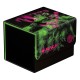 Caja de mazo Magic: The Gathering con ilustraciones verdes y rosas.