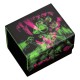 Caja de mazo Magic: The Gathering con ilustraciones verdes y rosas.