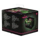 Caja de mazo Magic: The Gathering con ilustraciones verdes y rosas.