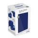 Boîte de cartes Ultimate Guard bleue avec plateau amovible.