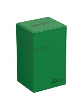 Caja de mazos verde Ultimate Guard Flip'n'Tray