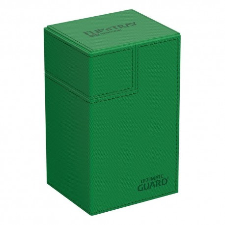 Caixa de baralhos verde Ultimate Guard Flip'n'Tray