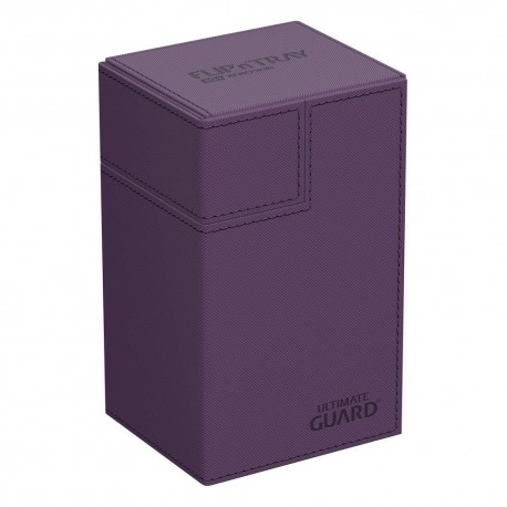 Caja de cartas violeta Ultimate Guard Flip`n`Tray 80+.