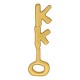 Réplica de la llave Krusty Krab de Bob Esponja oro 24k