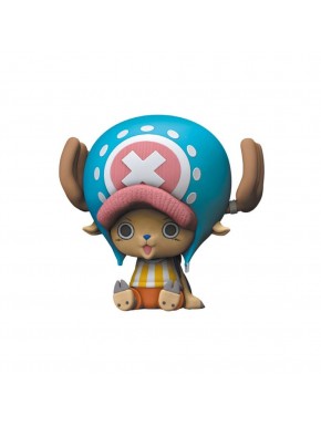 Hucha Chopper de One Piece con sombrero azul y orejas grandes