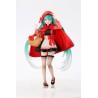 Estátua Hatsune Miku Wonderland Chapeuzinho Vermelho 18 cm PVC