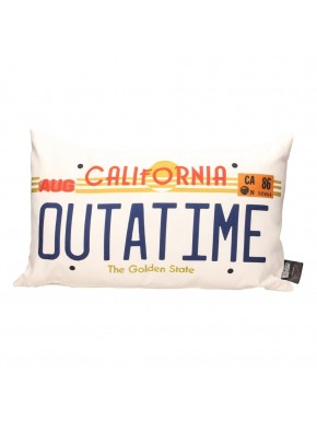 Almohada Regreso al Futuro matrícula OUTATIME
