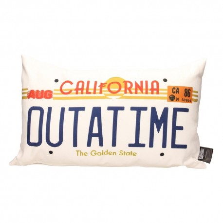 Almohada Regreso al Futuro matrícula OUTATIME