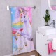 Toalha Unicorn Academy 75 x 150 cm com design de unicórnio