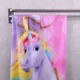 Toalha Unicorn Academy 75 x 150 cm com design de unicórnio