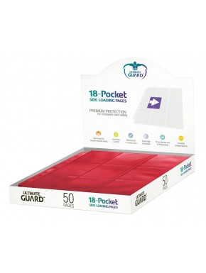 Páginas Ultimate Guard 18-Pocket en rojo
