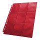 Páginas Ultimate Guard 18-Pocket em vermelho