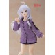 Figurine Elaina en robe tricot violette