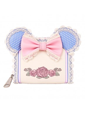Monedero Disney Minnie con diseño floral y encaje