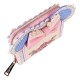Carteira Disney Minnie com design floral e renda