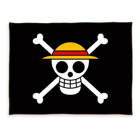 Manta Polar One Piece diseño Jolly Roger 150 x 200 cm