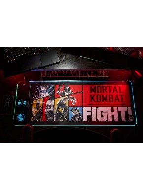 Tapis Mortal Kombat avec chargeur et LED.