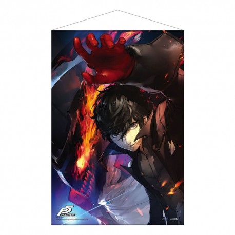 Póster de tela Persona 5 con Joker y Arsène