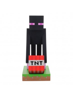 Soporte Minecraft Enderman sujetando mando y teléfono