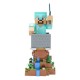 Soporte Minecraft Steve armadura diamante sosteniendo mando