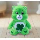 Peluche verte Care Bears Good Luck Bear 35 cm avec trèfle