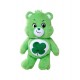 Peluche verte Care Bears Good Luck Bear 35 cm avec trèfle
