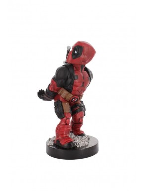 Figura soporte Deadpool 3 Marvel sosteniendo mando y móvil