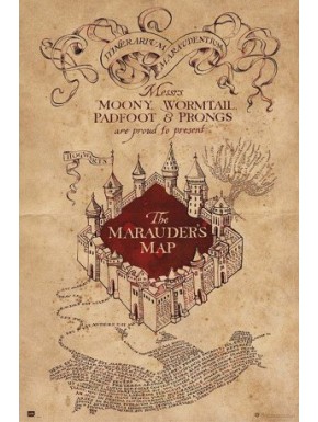 Poster cover Map of the Marauder Harry Potter