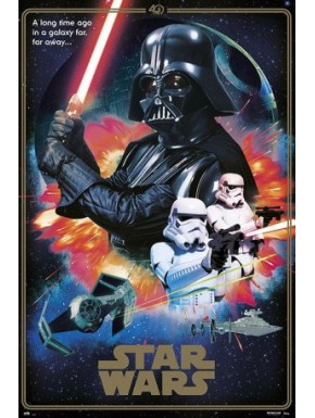 Poster Star Wars 40 Aniversario villains