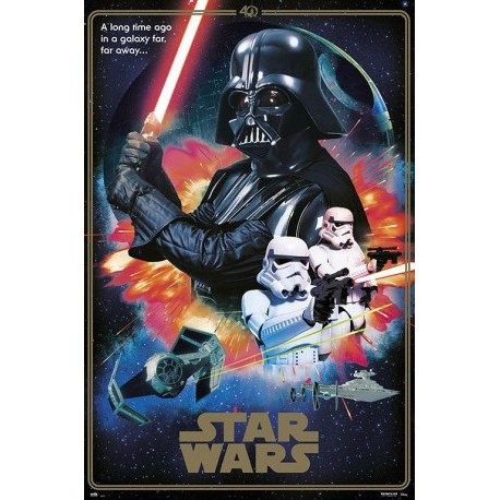 Poster Star Wars 40 Aniversario villains